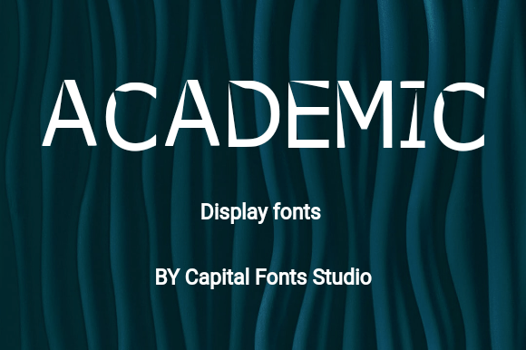 Academic Typeface: A Bold Display Font for Playful Branding