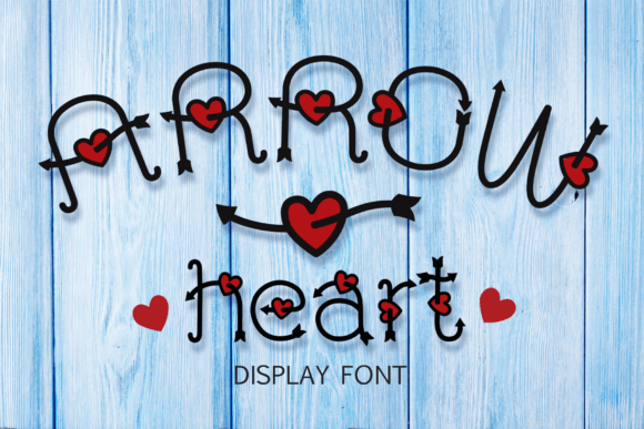 Arrow Heart: A Romantic Display Font for Warm Brand Identity