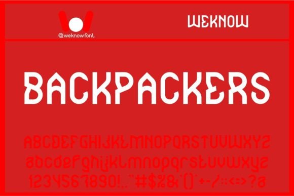 Backpackers: The Ultimate Display Typeface for Handmade Branding