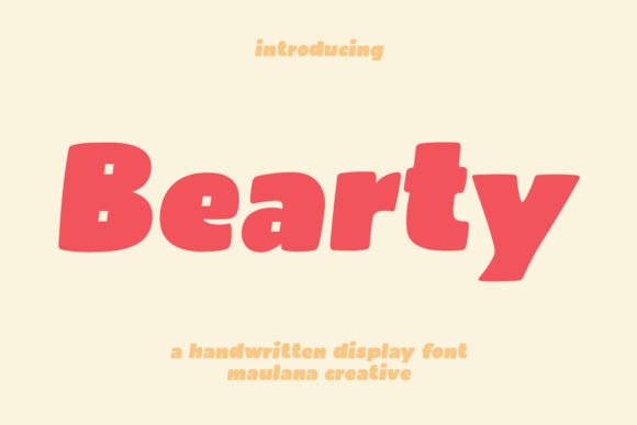 Bearty: The Modern Display Font for Campaigns That Need Energy