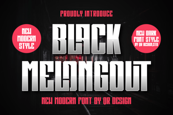 Black Melongout: A Modern Display Typeface for Bold Web Design