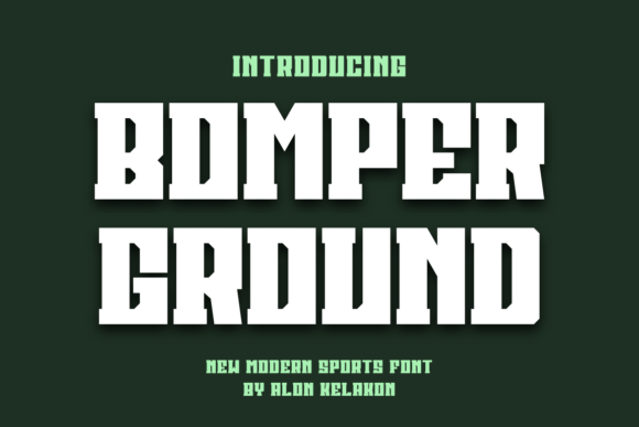 Bomber Ground: The Bold Display Typeface for Modern Editorial Design