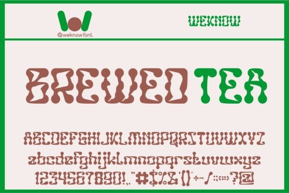 Brewed Tea: The Perfect Display Typeface for Memorable Brand Identity