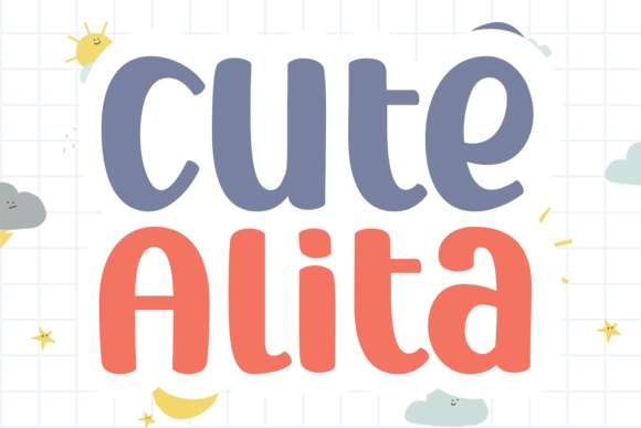 Cute Alita: The Perfect Display Typeface for Handmade Shop Branding