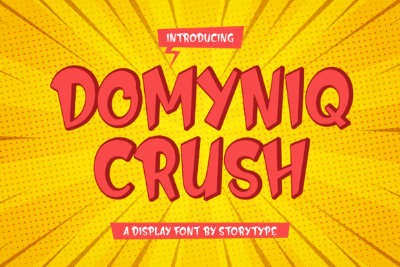 Domyniq Crush: The Modern Display Typeface for Handmade Brands