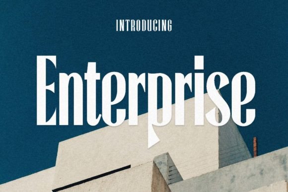 Enterprise Typeface: The Bold Display Font for Handmade Brands