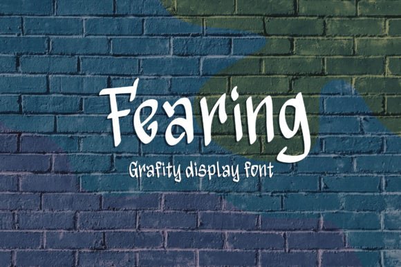Fearing: The Modern Graffiti Display Font for High-Impact Campaigns