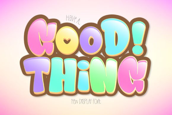 Good Thing: A Bubbly Typeface for Better Editorial Design