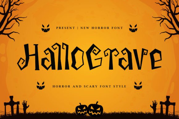 Hallograve: The Spooky Display Font That Elevates Digital Horror Branding