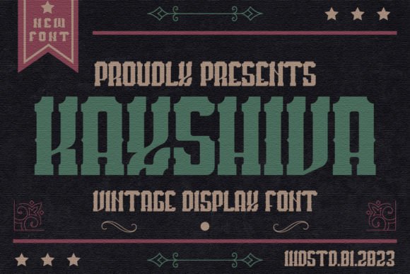 Kayshiva: The Vintage Display Typeface That Elevates Handmade Brands