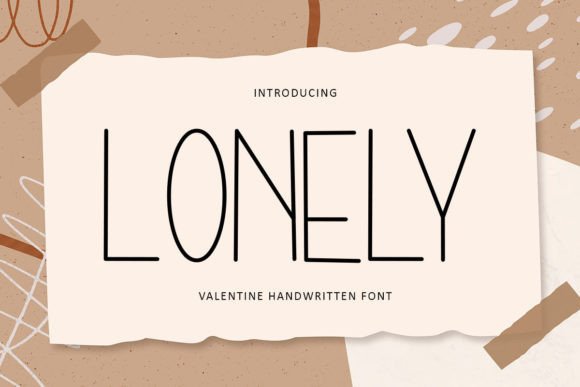 Lonely: A Handwritten Display Font for Editorial Calm