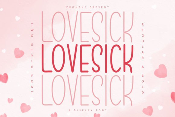 Lovesick: A Romantic Display Typeface for Digital Brands