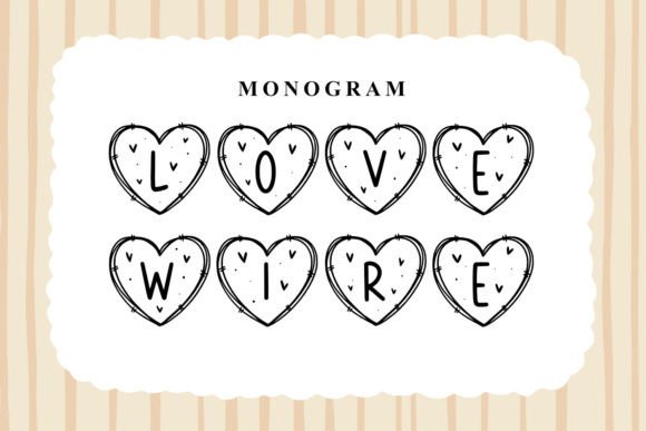 Monogram Love Wire: The Perfect Typeface for Romantic Branding