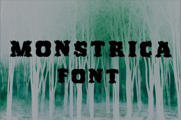Monstrica: A Spooky Display Font for Editorial Design