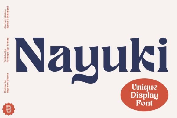 Nayuki: A Modern Serif Display Font for Editorial Design