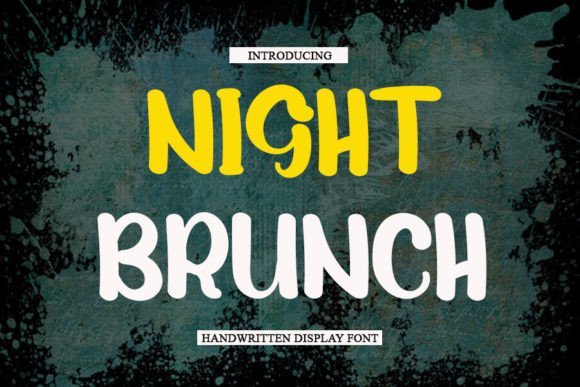 Night Brunch: The Magical Handwritten Display Font for Makers