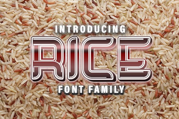 Rice: The Perfect Display Font for Handmade Crafts