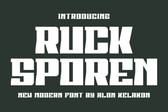 Ruck Sporen: A Modern Display Typeface for Digital Design