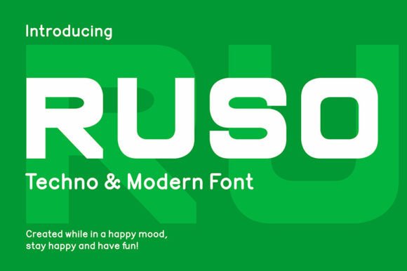 Ruso: The Modern Display Typeface for High-Impact Campaigns