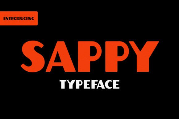 Sappy: A Thick Display Typeface for Bold Editorial Design