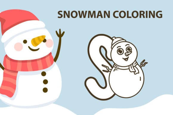Snowman Coloring: A Playful Typeface for Memorable Branding