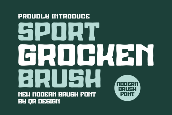 Sport Grocken Brush: A Bold Display Typeface for Digital Brands